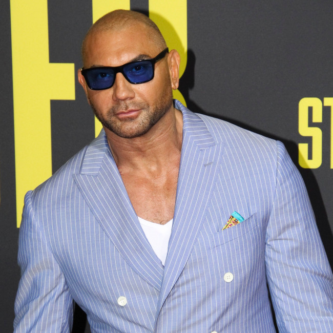 Gray mask sunglasses worn by Vic (Dave Bautista) as seen in Stuber | Spotern